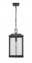  42635-PBK - Oakland 1-Light Outdoor Hanging Lantern Powder Coated Black