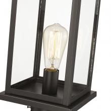  4124-PBZ - Bowton 1-Light Outdoor Post Lantern Powder Coated Bronze