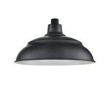  RALWHS14-SB - R Series 1-Light Aluminum Warehouse Shade Satin Black