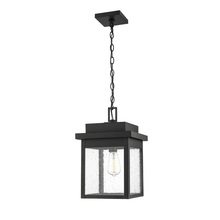  2665-PBK - Belle Chasse 1-Light Outdoor Hanging Lantern Powder Coated Black