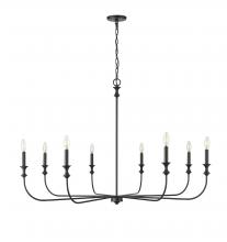  29608-MB - Savanne 8-Light Chandelier Ceiling Light Matte Black