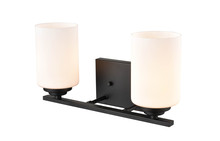  3182-MB - Durham 2-Light Vanity Matte Black