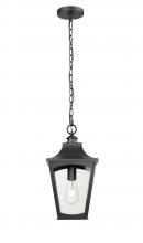  10931-PBK - Curry 1-Light Outdoor Hanging Lantern Powder Coated Black