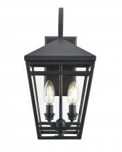  82102-TBK - Seager 2-Light Outdoor Wall Sconce Textured Black