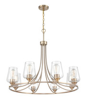  9728-MG - Ashford 8-Light Chandelier Ceiling Light Modern Gold