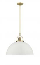  20991-VB/MW - Artistan 1-Light Pendant Light Vintage Brass/Matte White