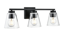 Millennium 64003-MB - Strayhan 22" 3-Light Vanity - Matte Black