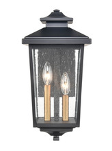  4642-PBK - Eldrick 2-Light Outdoor Wall Sconce Powder Coated Black