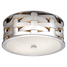  RL 4090PN-WG - Ella Woven Small Flush Mount