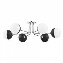  H344606-PN/BK - Renee Semi Flush