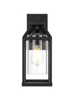 Elegant OD606W14BK - Zora 14 inch Outdoor Wall sconce in Black