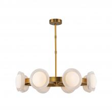  CH320837VBAR - Alonso 37-in Vintage Brass/Alabaster LED Chandeliers