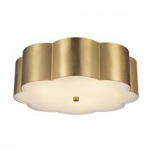  FM603314BG - Blossom 14-in Brushed Gold Socket Flush Mount