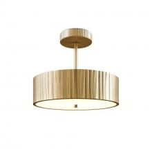  SF361212VB - Kensington 12-in Vintage Brass LED Semi Flush Mount