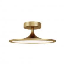  SF418012BG-UNV - Issa 12-in Brushed Gold LED Semi Flush Mount