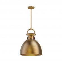  PD411314AG - Waldo 14-in Aged Gold 1 Light Pendant