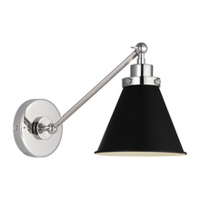  CW1121MBKPN - Wellfleet Single Arm Cone Task Sconce