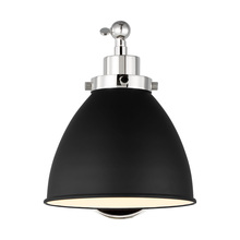  CW1131MBKPN - Wellfleet Single Arm Dome Task Sconce