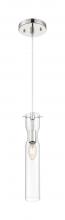  60/6866 - Spyglass - 1 Light Mini Pendant with Clear Glass - Polished Nickel Finish