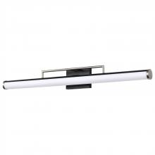  62/659 - Solano LED Large Vanity; Black and Brushed Nickel Finish; White Acrylic Lens