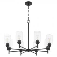  6112-8-59 - Wallinger 8 Light Chandelier, Matte Black