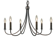  1006 MB - 6-Light Mahogany Bronze Maisonette Dining Chandelier