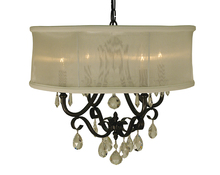  1234 MB/SWH - 4-Light Mahogany Bronze Liebestraum Dining Chandelier