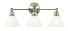 Framburg 2423 PN/CM - 3-Light Polished Nickel Taylor Sconce