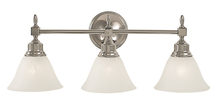 Framburg 2433 PN/CM - 3-Light Polished Nickel Taylor Sconce