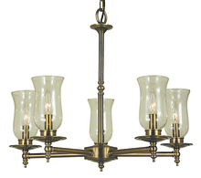  2505 PB - 5-Light Polished Brass Sheraton Dining Chandelier