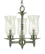  2508 SBR - 3-Light Siena Bronze Sheraton Mini Chandelier