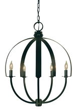  4725 BN - 5-Light Brushed Nickel Luna Chandelier