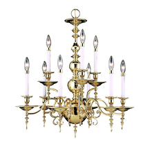  7449 PS - 9-Light Polished Silver Kensington Dining Chandelier