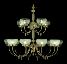  7515 PB - 15-Light Polished Brass Chancery Foyer Chandelier