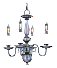  9143 SP - 4-Light Satin Pewter Jamestown Mini Chandelier