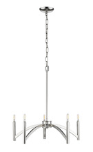  70001 - Vivio- Tova 5-Light Chandelier- Polished Nickel Finish