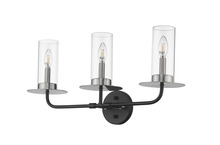  70160 - Vivio Aura 3-Bulb Two-Toned Vanity Light - CG/MB/NK