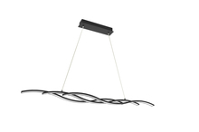  70202 - Vivio ELLA LED Triple Bar Wave Pendant-Matte Black