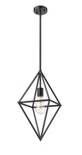  70367 - Vivio Gomez 1-Light 12" Geometric Triangle Pendant - MB