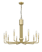  70511 - Vivio Alph 10-Light Flat Bottom Chandelier - MG(E12)