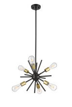  70514 - Sputnik 6-Ligth 14" Chandelier - MB with CG Sockets