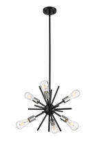  70517 - Sputnik 6-Ligth 14" Chandelier - MB with NK Sockets