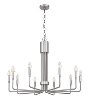  70574 - Vivio Alph 10-Light Flat Bottom Chandelier - NK(E12)