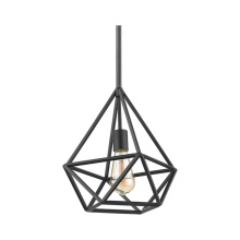 HOMEnhancements 70013 - Vivio Vega 1-Light Cage Pendant - Matte Black
