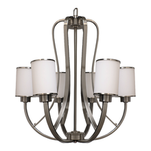  15930 - Lexington 6-Light White Glass Chandelier - NK