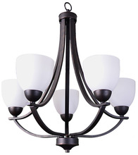  16599 - Victoria 5-Light Chandelier - RB White Glass