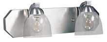  19214 - Special Order 2-Light Contemporary Vanity - NK Clear Glass