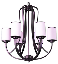  17915 - Lexington 6-Light White Glass Chandelier - RB