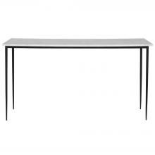  25173 - Nightfall White Marble Console Table