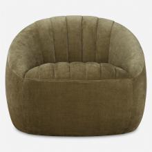  23856 - Uttermost Narrows Moss Green Swivel Chair